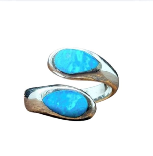 Anillo en plata .950 ópalo